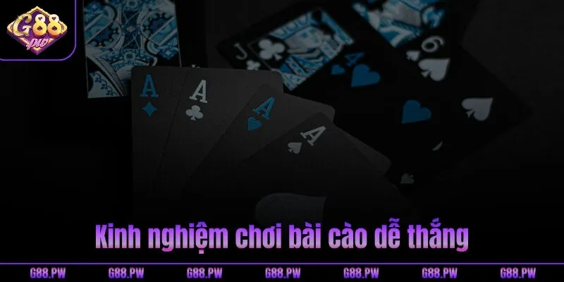 Kinh nghiệm chơi bài cào dễ thắng